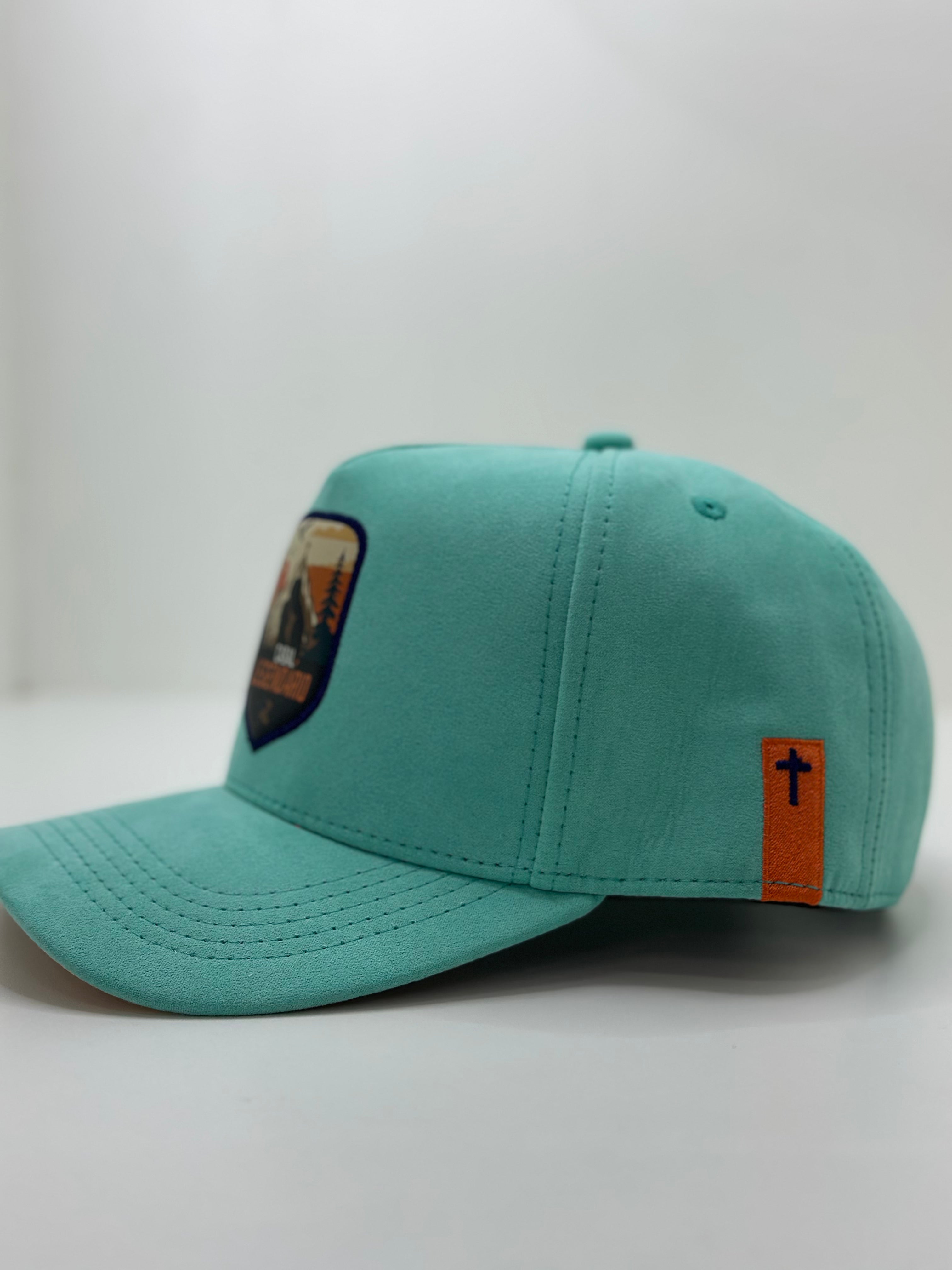 Boné Trucker | Ciano em Veludo