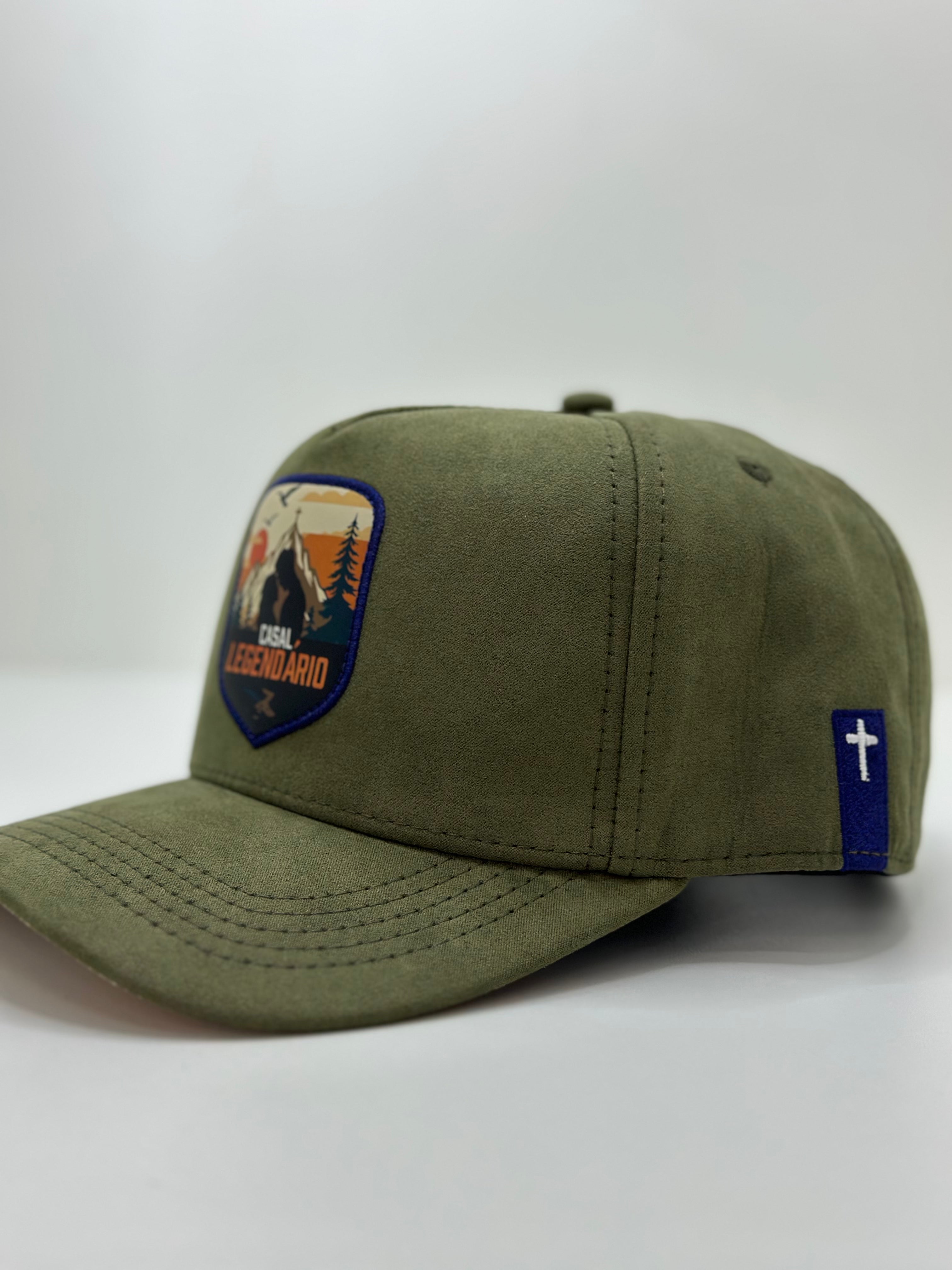 Boné Trucker | Verde em Veludo