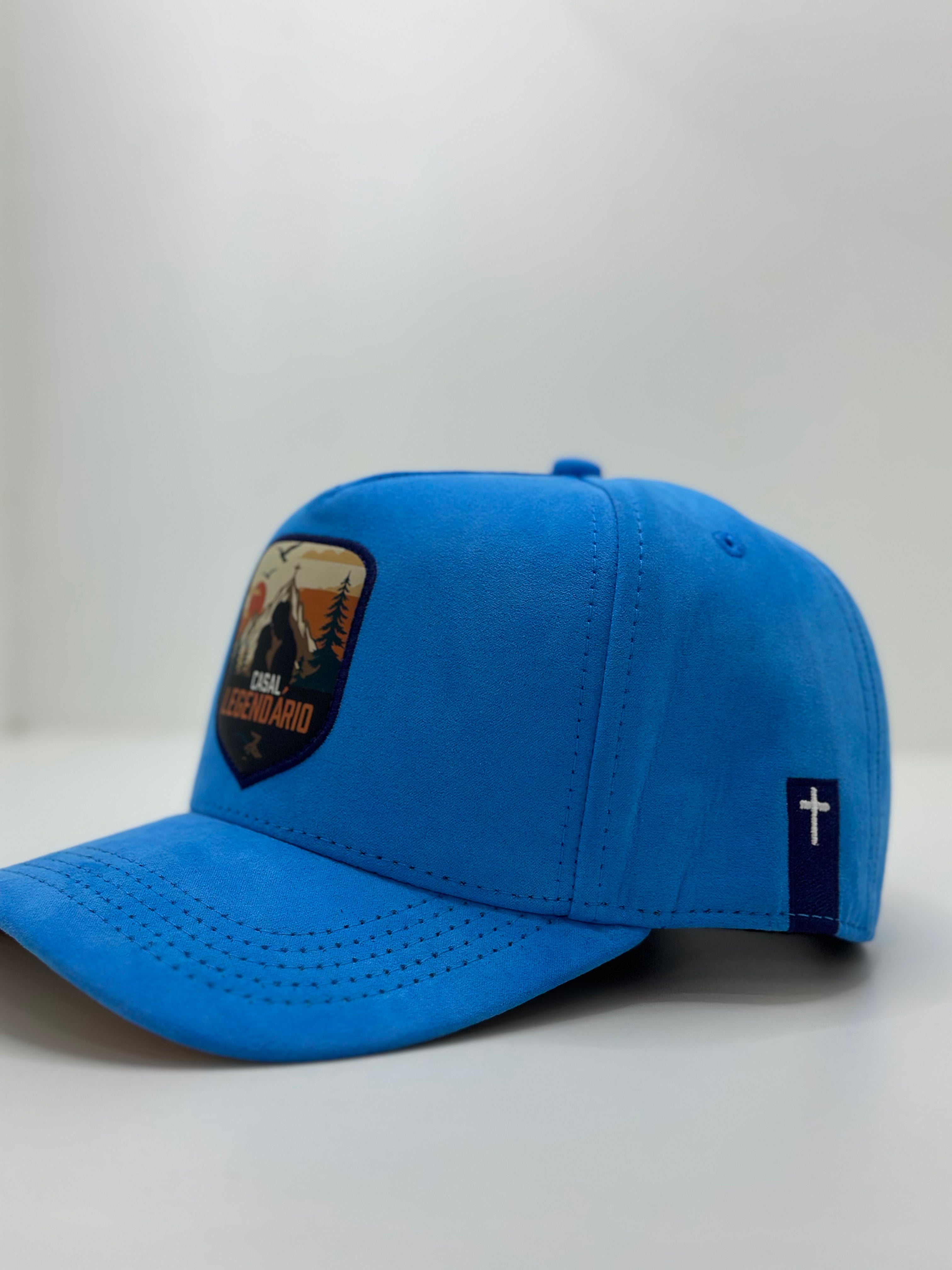 Boné Trucker | Azul em Veludo