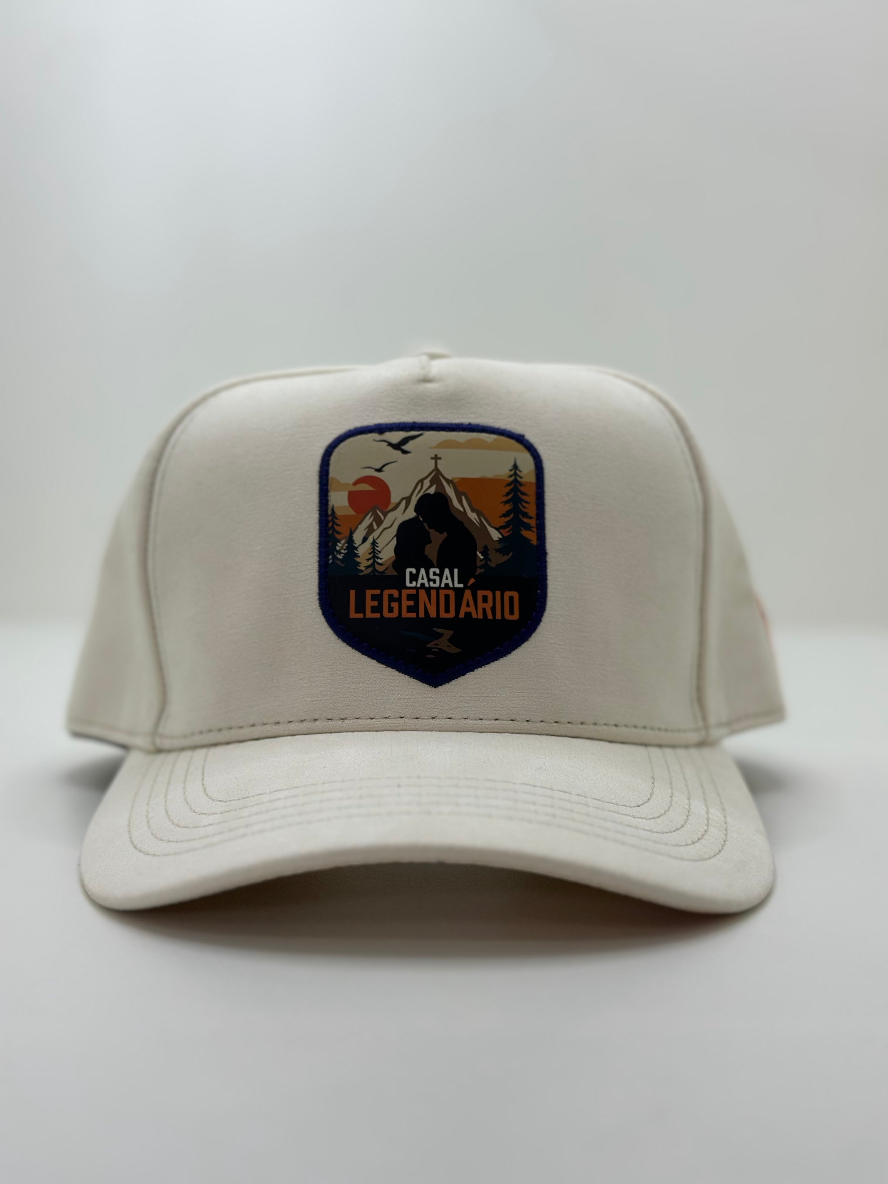 Boné Trucker | Branco em Veludo