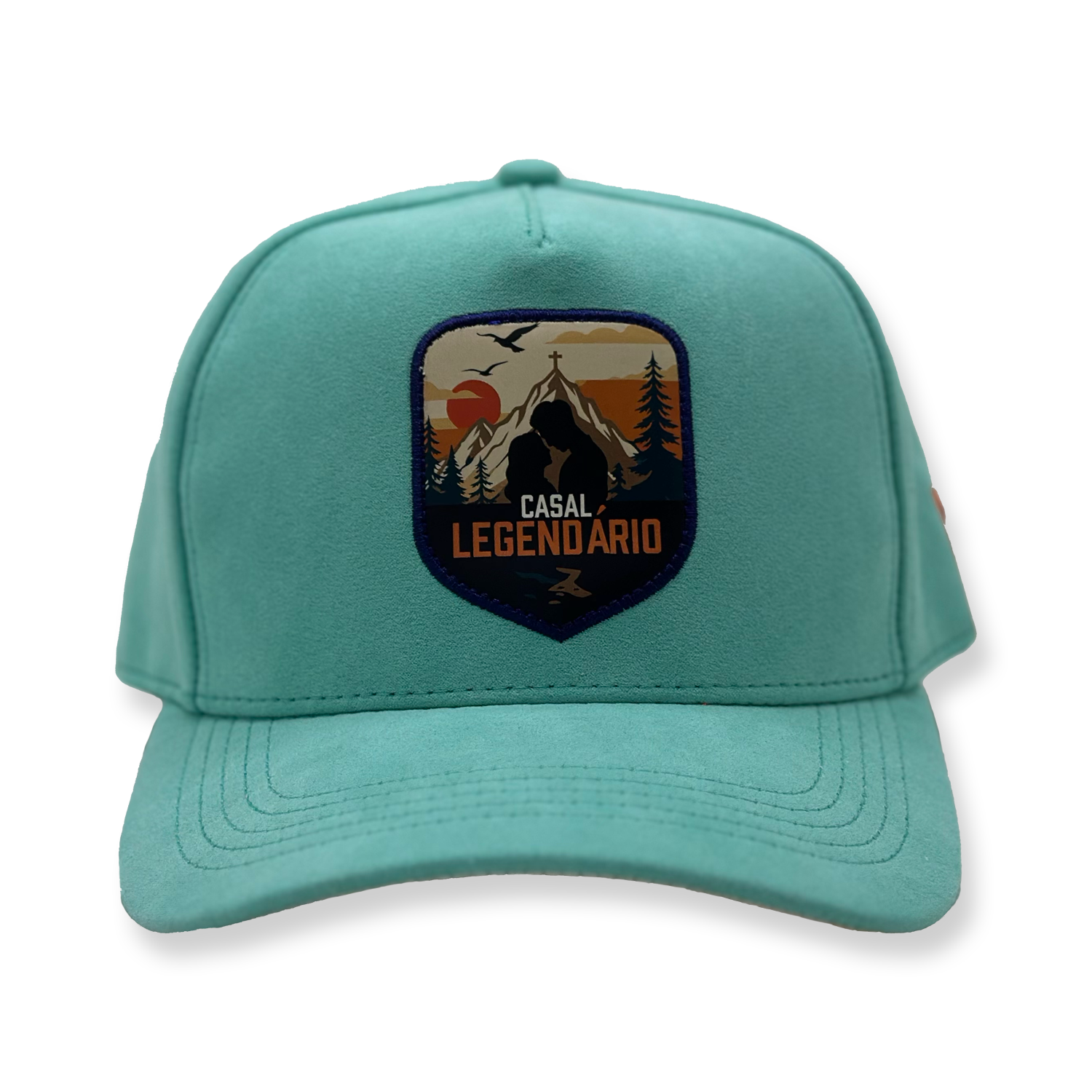 Boné Trucker | Ciano em Veludo