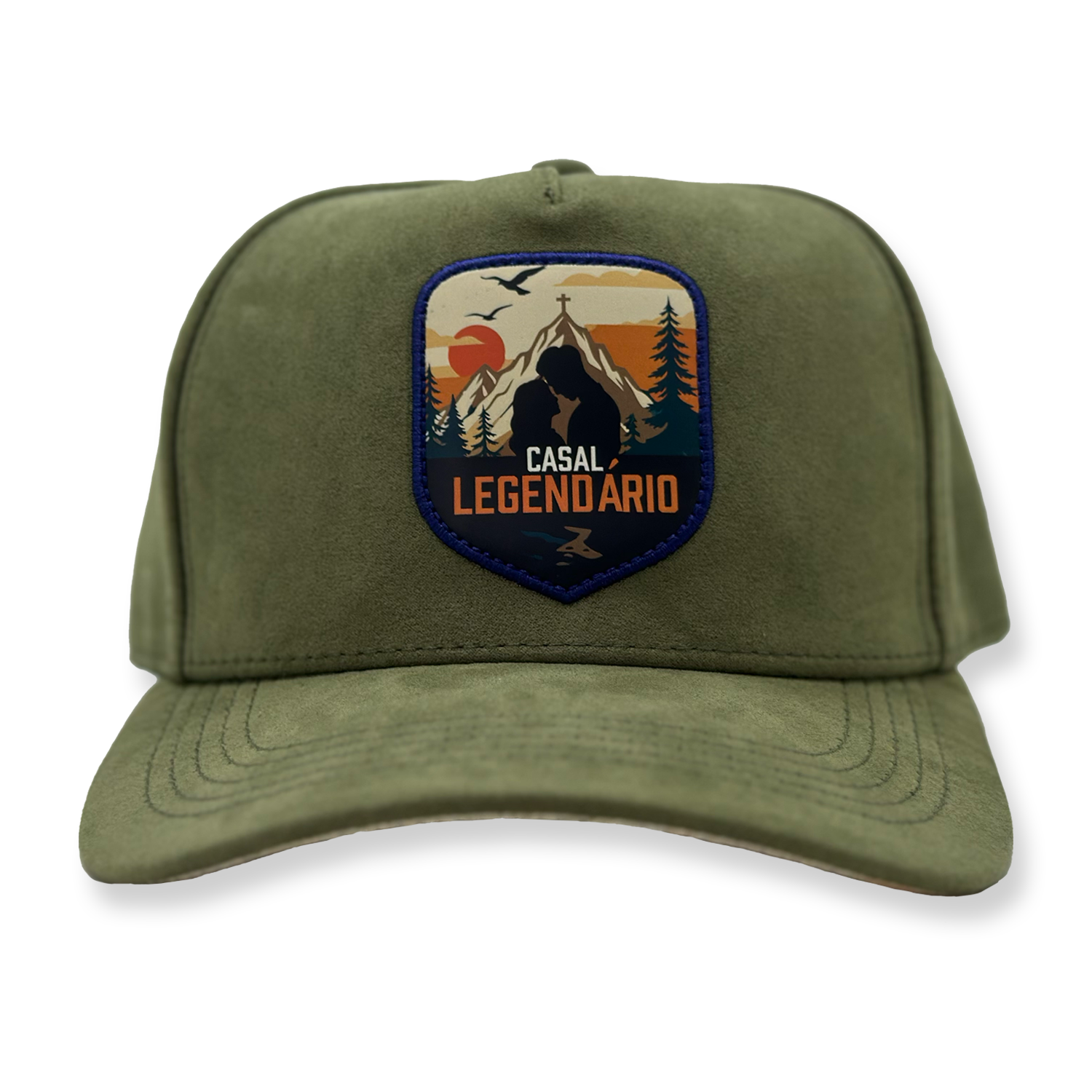 Boné Trucker | Verde em Veludo