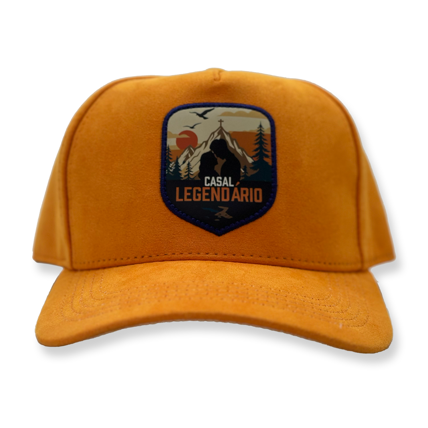 Boné Trucker | Laranja em Veludo