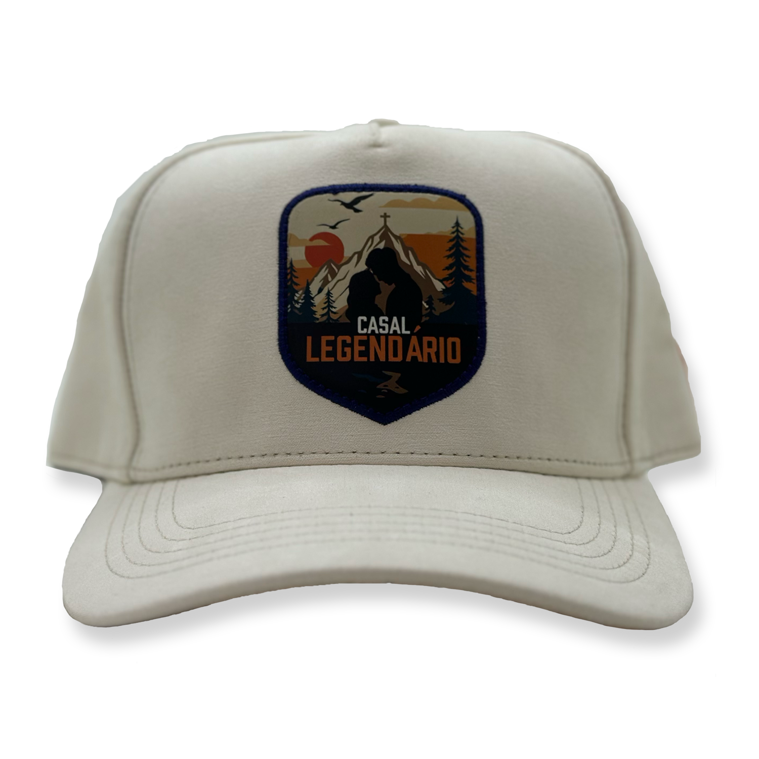 Boné Trucker | Branco em Veludo